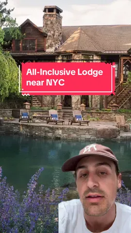 Check out this all-inclusive lodge located just 2 hours from #NewYorkCity 🤩  📍Chatwal Lodge  #nychotel #nycgetaway #newyorkcitytravel #allinclusive 