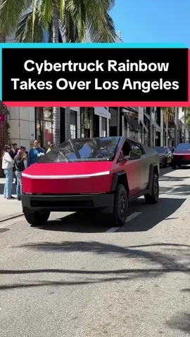 Cybertruck Rainbow Before GTA 6 🌈 #cybertruck #tesla #elonmusk #cars 