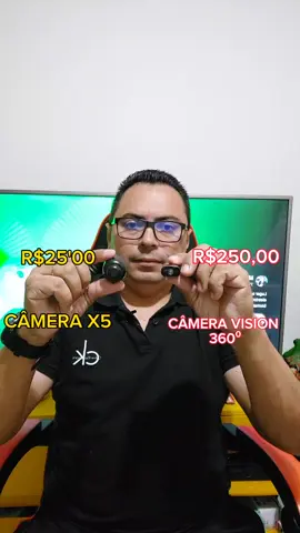 Câmera espiã wi-fi X5 ou Câmera espiã Vision 360⁰ qual a melhor #camera #mini #cameraespia 