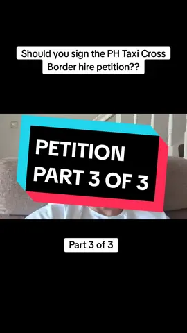 Should you sign the PH Taxi Cross Border hire petition?? #uberdriver #taxidriver #airporttaxi #airporttransfers #taxi #uber #bolt #newrules 
