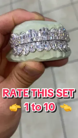 Make em go blind wit a set like this 👨‍🦯‍➡️😂‼️ 10x10 Pullout Flawless Emerald Cut #GrillzByJohnnyDang ☎️ To Order CALL/TEXT: (832) 846-9669 NOW or Send a Message #johnnydang #smiletransformation #custom #jewelry #kingofbling  
