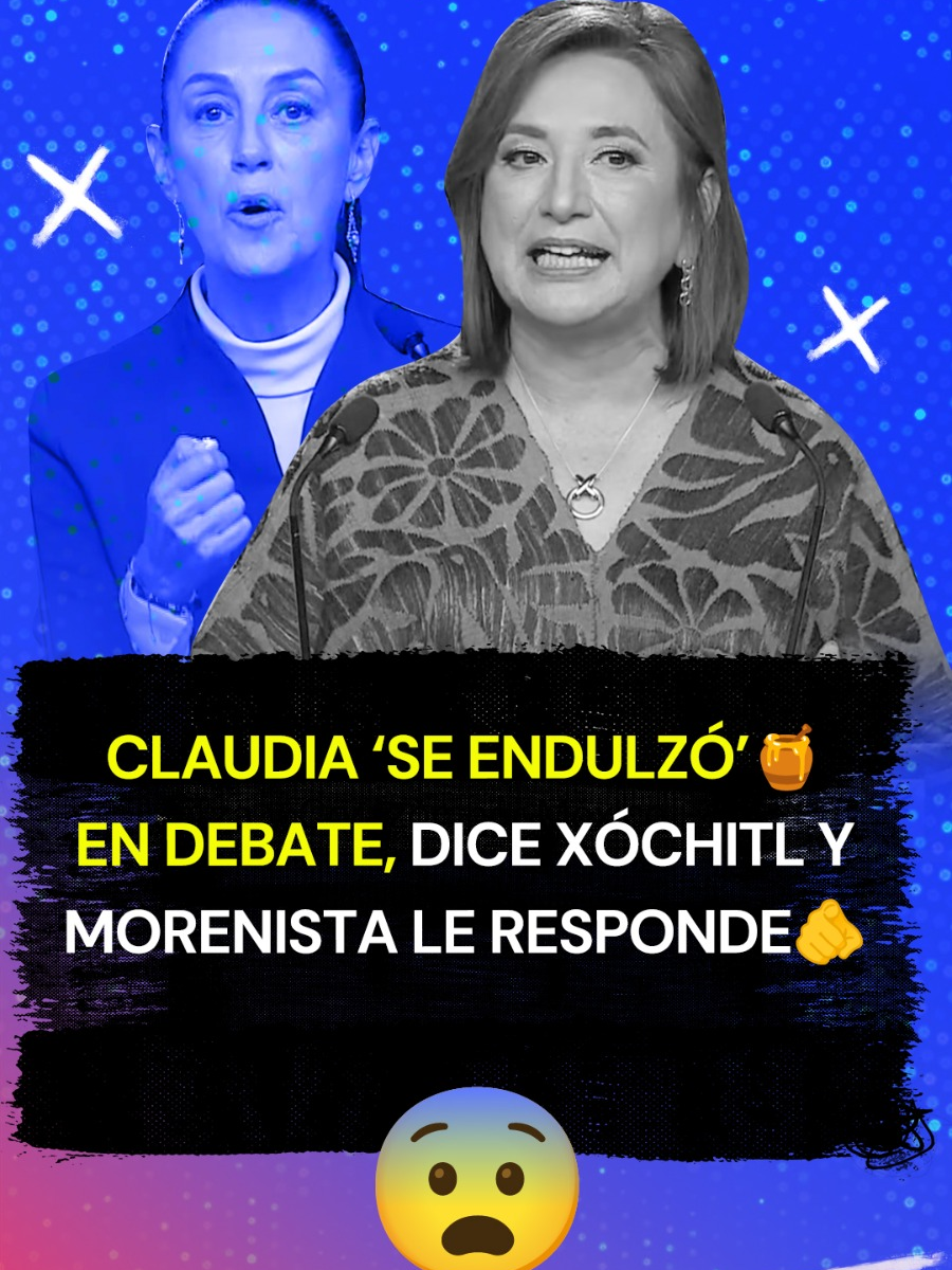 Claudia ‘se endulzó’🍯en debate, dice Xóchitl y morenista le responde🫵.  #TikTokInforma #RadioFórmulaMx #XóchitlGálvez #oposición