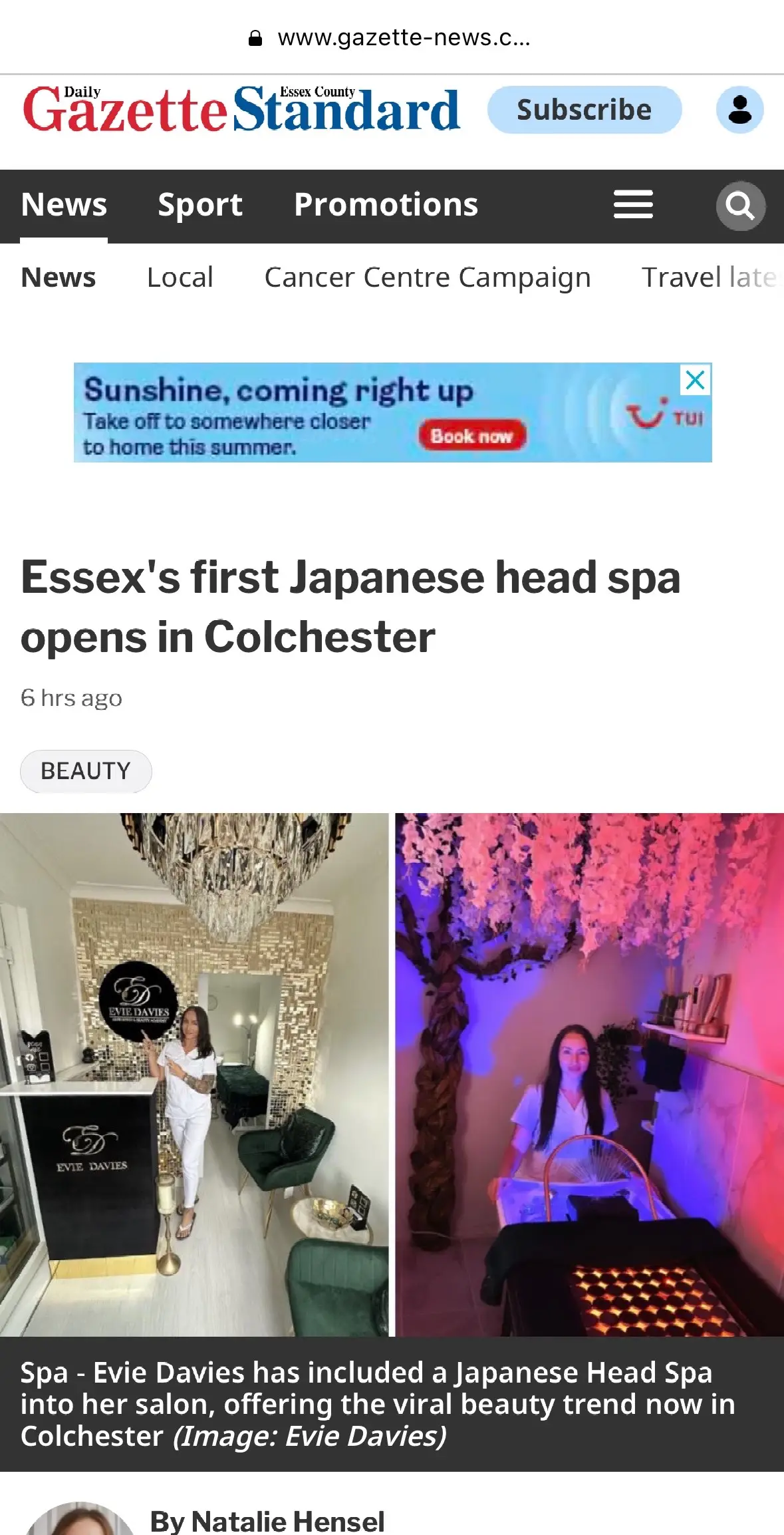 I’m in #gazette ✨ #japaneseheadspa #viral #fyp #facial #relaxation #featured #trending #asmr Follow my Insta Evie Davies Aestehtics 