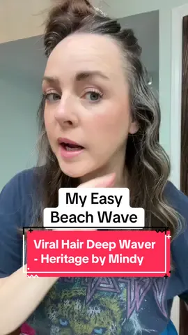 My go to hairstyle now! #beachwave #beachwaves #beachwaver #deepwaver #haircrimper #easyhairstyles #easyhair #simplehairstyle #momhairstyle #heritagebymindy #loosewave 
