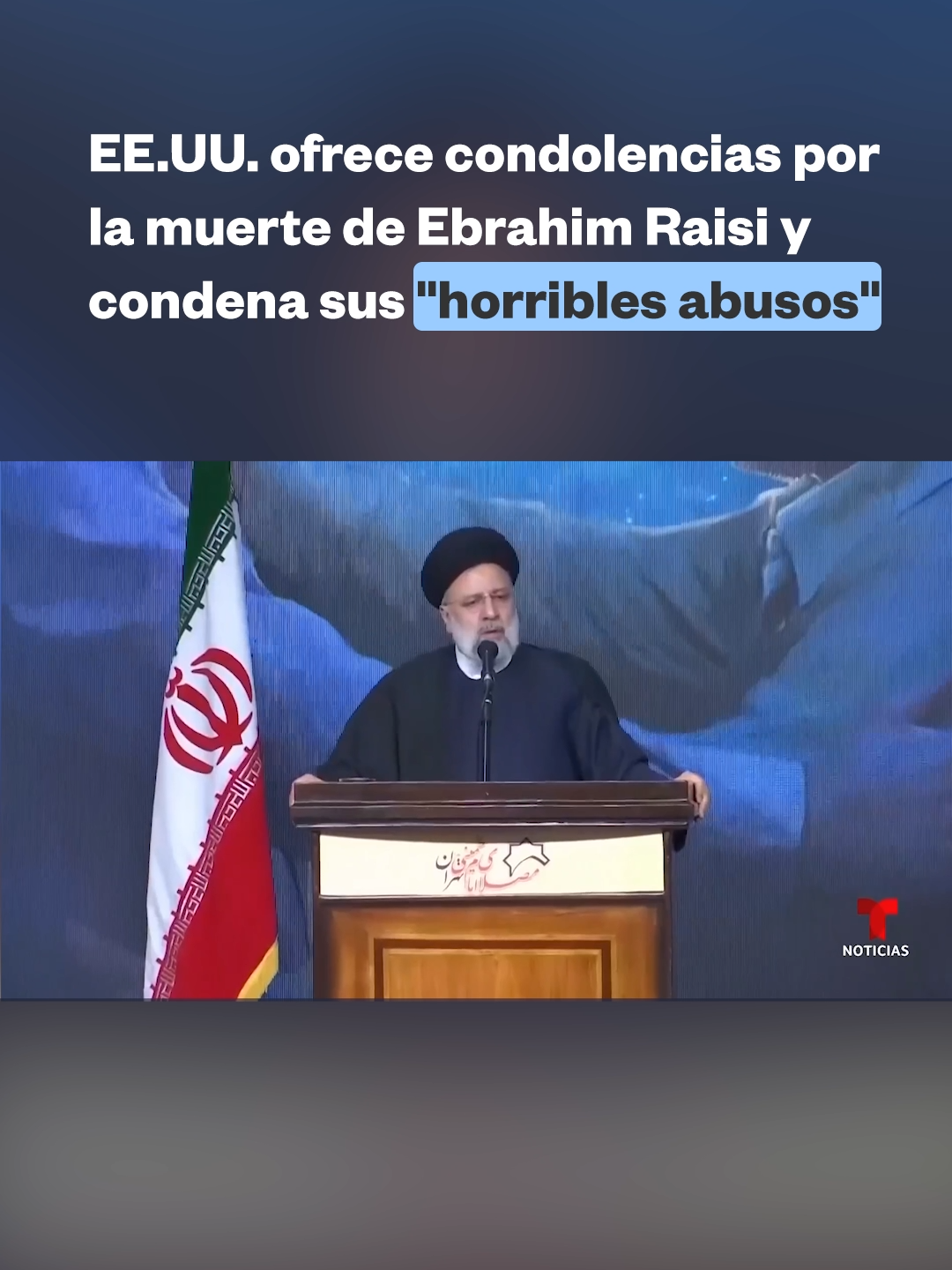 🇮🇷 Ebrahim Raisi falleció en un accidente aéreo cuando el helicóptero en que viajaba con parte de su gabinete se estrelló. Aún se desconocen detalles sobre la investigación. El vicepresidente quedó a cargo del país de Medio Oriente y en 53 días se elegirá un nuevo líder. EE.UU. ofreció condolencias por la muerte de Raisi, pero también recordó sus 