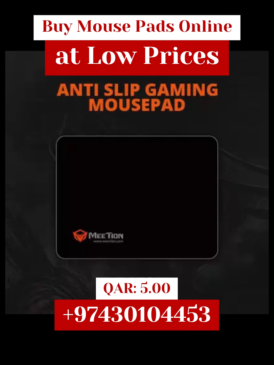 Buy Mouse Pads Online at Low Prices in Qatar Upgrade your workspace with our high-quality, affordable mouse pads! Now available for just QAR 5. To order, call us at +97430104453 or shop online. Elevate your desk's look and functionality today! Buy now at: https://yaqeentrading.com/buy-mouse-pads-online-at-low-prices-in-qatar/ @yaqeen.trading  اشترِ وسادات الماوس عبر الإنترنت بأسعار منخفضة في قطر قم بترقية مساحة العمل الخاصة بك باستخدام وسادات الماوس عالية الجودة وبأسعار معقولة! متوفر الآن مقابل 5 ريال قطري فقط. للطلب، اتصل بنا على +97430104453 أو تسوق عبر الإنترنت. ارفع مظهر مكتبك ووظائفه اليوم! #mousepads#officeessentials#desksetup#workfromhome#Qatar #affordableluxury#shopnow#accessories#onlineshopping#doha#yaqeentrading