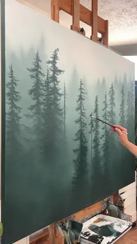 Putting the finishing touches on 20 Original Oil Paintings that I will be releasing to members of my Collector's List through one of my signature 24 Hour Online Silent Auctions this Wednesday evening!  You can sign up through the link in bio if you'd like to gain access to the launch.  I can't wait to show you what I have been pouring my soul into over the past while... #foryou #foryoupage #fyp #oilpainting #pnw #folkscenery #mist #forest 