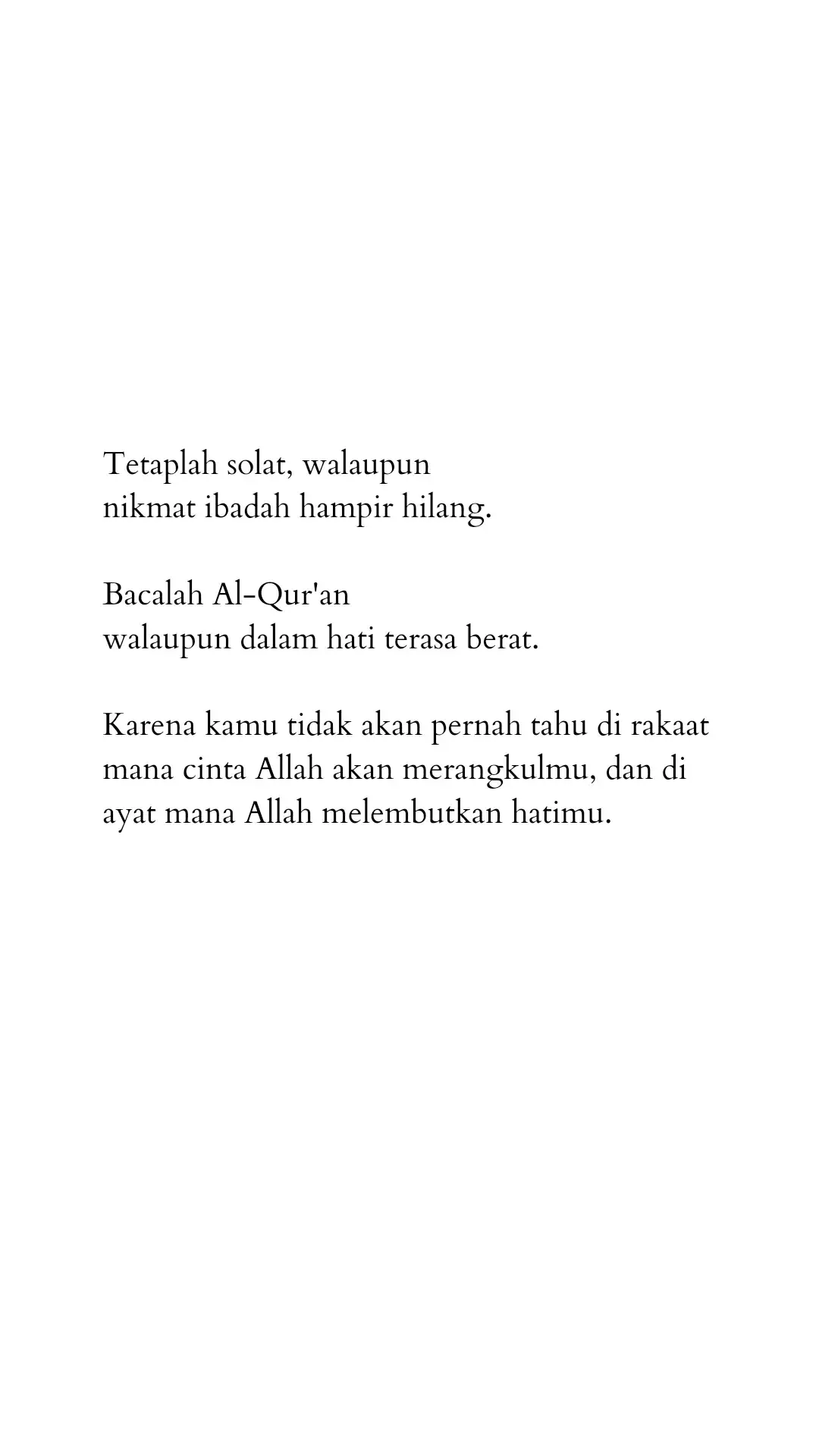 sesibuk apapun kamu, jangan pernah tinggalkan sholat ya! 💌