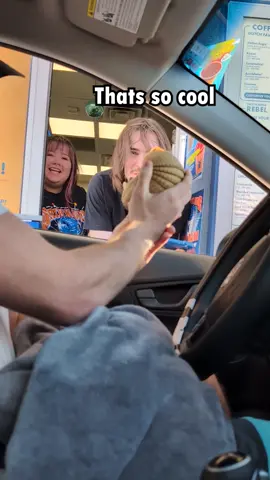 Croissant does it again 🥐  #armadillo #croissant🥐 #drivethru #reaction 