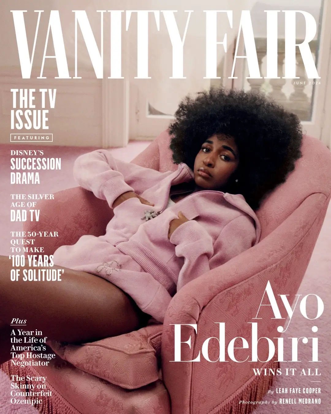 ‘The Bear’ made Edebiri a Hollywood darling. Now the newly minted starlet is making Hollywood her playground. In her cover story, she speaks to VF about her bond with costar #JeremyAllenWhite, that viral #JenniferLopez moment, and her journey from comedy clubs to red carpets. #thebear #ayoedebiri #bottoms #insideout #bigmouth #insideout2 #ireland