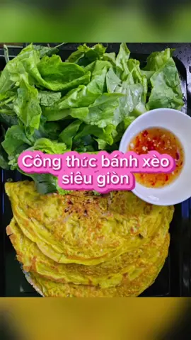 Công thức bánh xèo siêu giòn nha mọi người , nhà có gì làm nấy với mình nha #ancungtiktok #xuhuongtiktok #foodtiktok #xuhuong #tiktok 