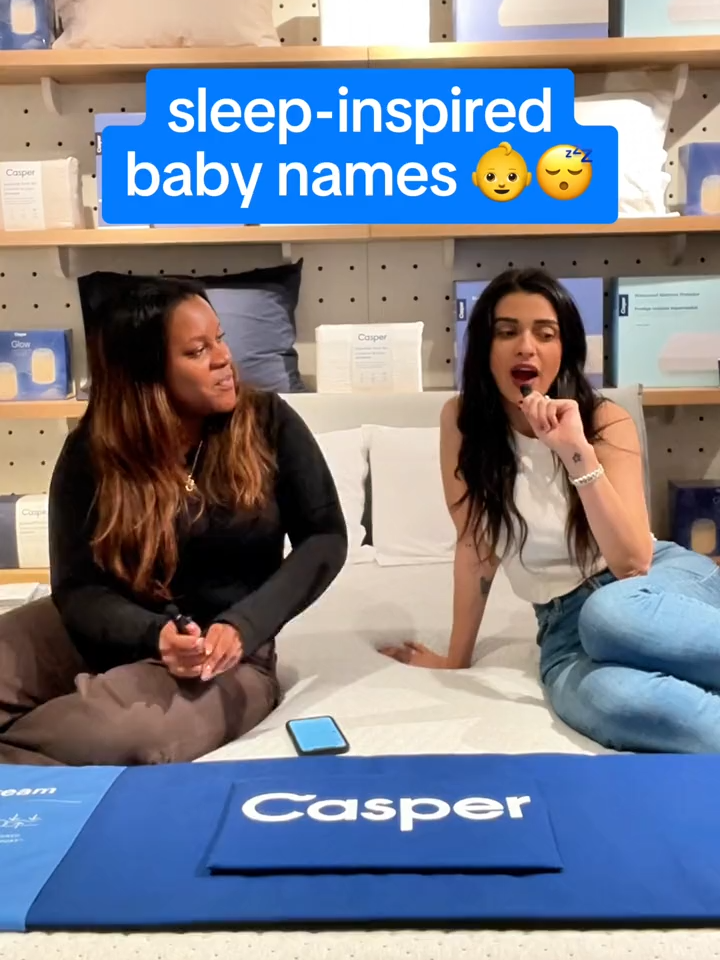 what’s your baby names?! 👶 #casper #caspermattress #fypシ゚viral #bestsleep #babynames