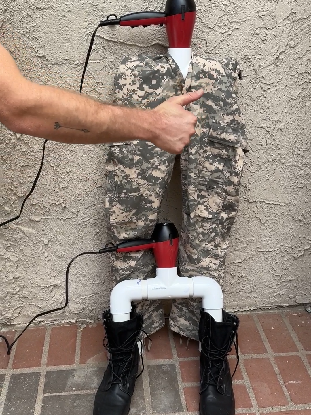 Man invents way to warm his pants and boots