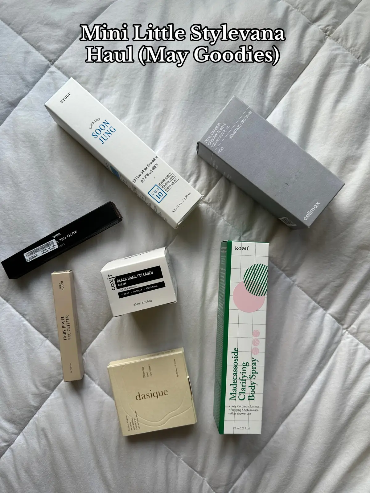 @Stylevana May goodies 😻  #skincare #makeup #viralskincare #skintok #skin #makeup #dasique #kbeauty #beauty #foryoupage #fyp #routine #skincareroutine #koreanskincare #skincareproducts #clearskin #glow #duet #acne #kskincare #kbeautyskincare #stylevana #van #svb @coxir @etudeofficial @celimax.global @Dasique Global @AROMATICA Global 