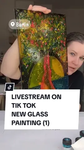 #LIVEhighlights #TikTokLIVE #LIVE GLASS PAINTING @Painter Maria Marachowska #glasspainting #glassblowing #glasssuncatcher #suncatchersticker #mariamarachowska #marachowskaart #SmallBusiness #etsy 