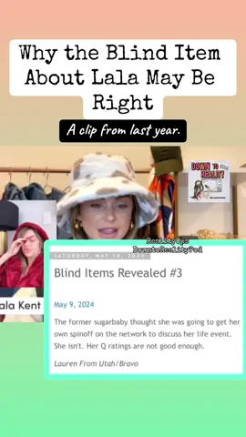 Here’s some video of an old Amazon Live that may possibly add to that blind about Lala thinking she may be getting a spin-off, and my thoughts on it. Shameless plug also from my podcast, Down to Reality @downtoreality, where we recap Vanderpump & give news and tea. Our new episode just came out today where we recap the reunion and talk a bunch about what we think is going on. You can listen wherever!  #lalakent #vanderpumpreunion #fyp #vanderpumprules #vprreunionpart2 #thevalley #givethemlala   #vpr #bravopodcast #amazonlive#vanderpumpreunionpart2 #entylawyer #blinditem #vanderpumprules #bravotv #bravoaddict #vanderpumppodcast #realityops #downtorealitypod