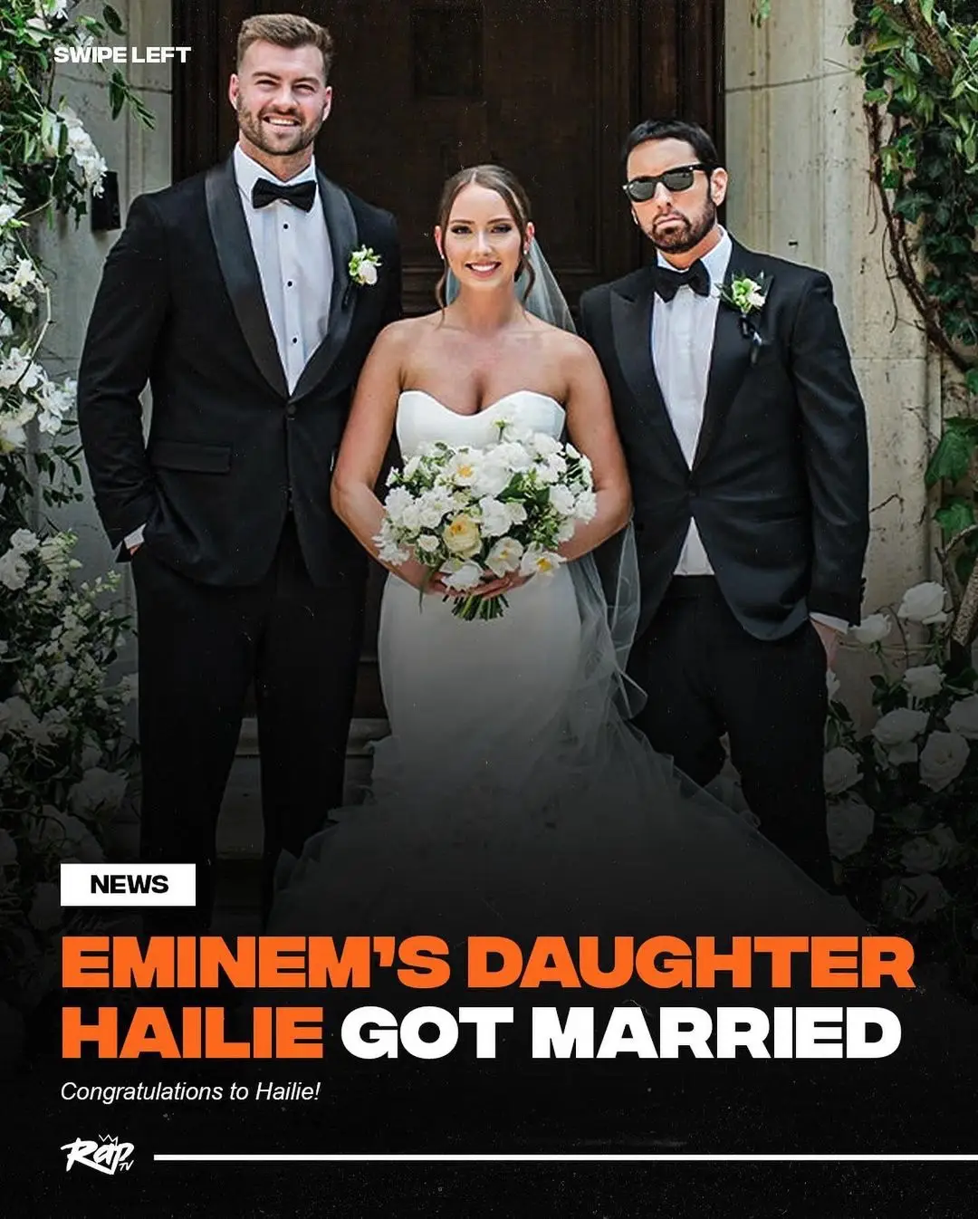 #Eminem’s daughter #Hailie got married on Saturday‼️🔥 #50Cent, #DrDre, #JimmyLovine and more were in attendence. Congratulations to them 🎉 