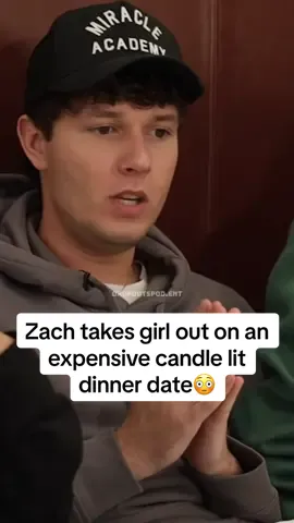 Zach takes girl out on an expensive candle lit dinner date😳 #dropoutspodcast #dropout #tarayummy #zachjustice #date #candlelightdinner #food #fyp 