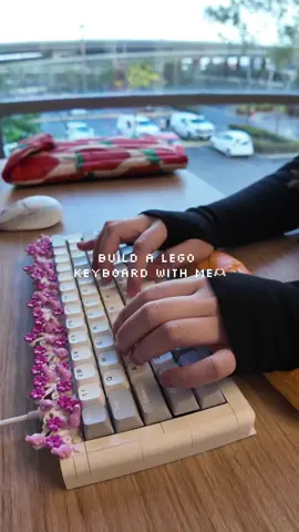 Way long overdue but build my lego* keyboard with me 🫶🏻  *not oficially a LEGO keyboard but the full adam kit from @KBDcraft🥰 I added the flowers from the bonsai tree lego set and they fit perfectly 🫶🏻  i love this keyboard, sometimes the delete/backspace doesnt work properly but its usually cause the bricks seperate a lil when i display it on the pegboard so i just have to make sure theyre pressed down firmly 😅 #asmrsounds #keyboard #kbdcraft #lego 