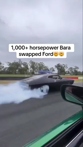 1,500 horsepower bara swapped ford falcon does massive rolling burnout🤯🤯 If you enjoy black car content shoot me a follow that’s all I post for y’all 🙌🏽🖤 —————————————- -Hashtag: #Darkfleet ———————————————- 🖤Use code: Darkdeception for 15% off @darkfleetshop.com🖤🏴‍☠️ —————————————————— —————————————————— #ford #falcon #bara #classiccars #burnout #racecar 