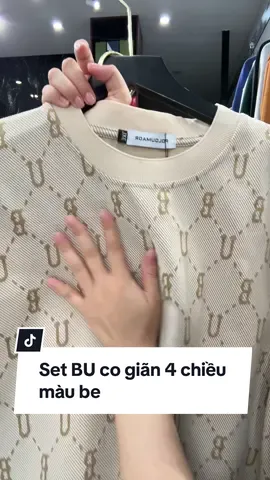Set BU cotton co giãn 4 chiều thấm hút mồ hôi màu be #aopolo #quanaonam #blbvietnam #aothu #nnam 
