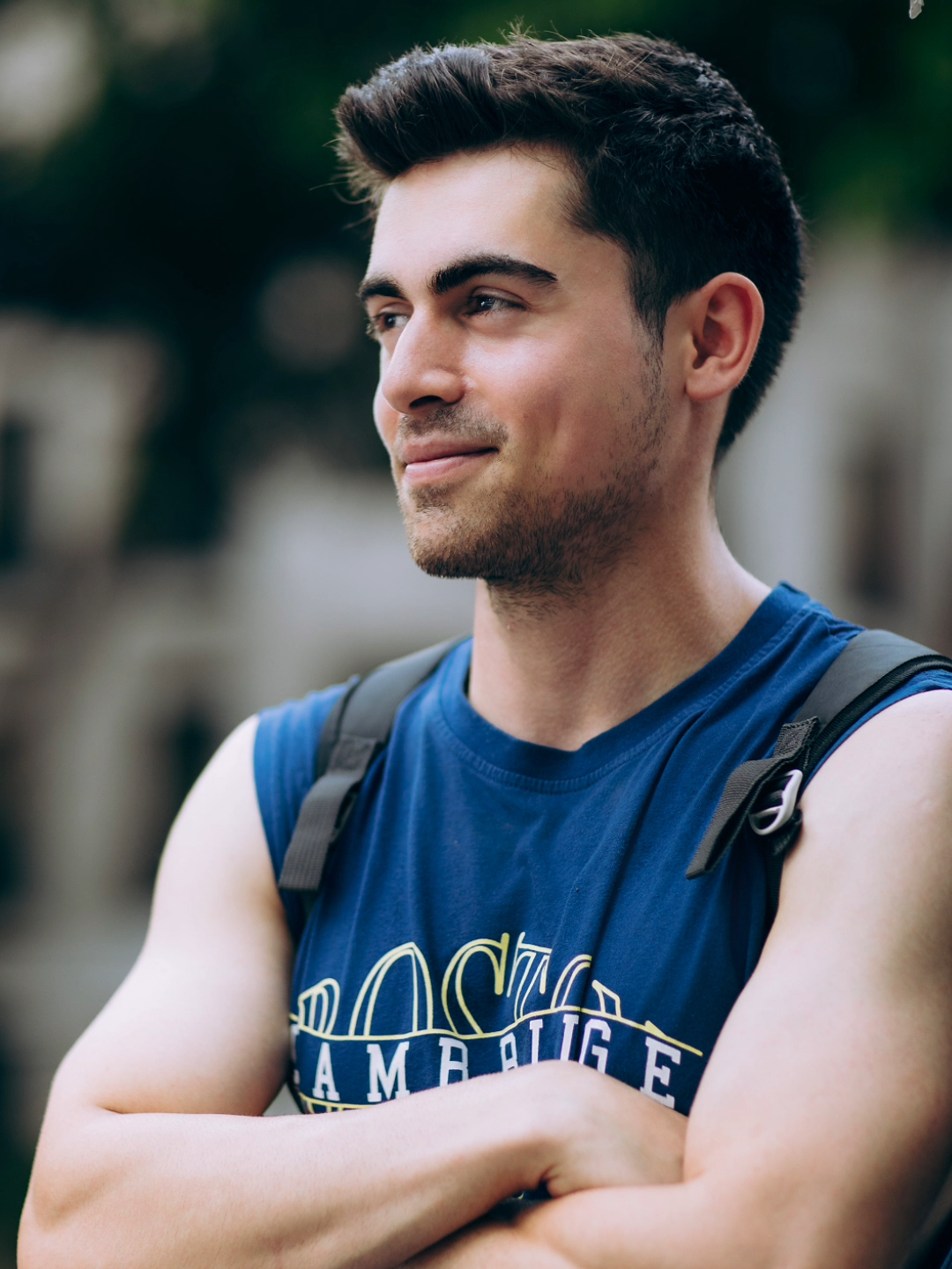 Saw this handsome dude from afar while strolling on the street. I decided to stop him for a portrait but forgot to turn on my camera at first. Glad he was down for it. Street portraits with Hasan from Turkey (@hasanbariss). . . . This street portrait project is actually a triple threat for me – pushing my introverted self to face the fear of approaching strangers, practicing my English (which I have felt really insecure about for years), and honing my photography skills. I'm excited to see what I will become after 3 months, 6 months, and a year of consistently doing this. Curious to see how this plays out? Come along for the ride! 📸 #streetgems #streetportrait #streetphotography #introvert #introverted #huongnoi #hoctienganh #hocngoaingu #hanoi #vietnam #chupanh #chupanhchandung #chupanhduongpho #portraitphotography #motivation #comfortzone