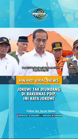 Jokowi Respons Soal Tak Diundang Rakernas PDIP #HVN