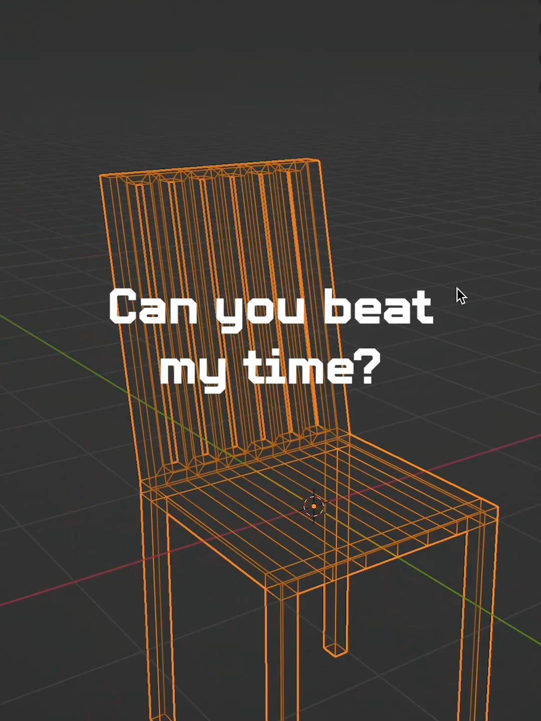 Daily modeling speed run number 0: Chair, can you beat my time? Stitch your results! #blender #blender3dmodelling #blender3d #blenderart #blendercommunity #blenderanimation #3dmodeling #speedrun #b3d #blenderartist