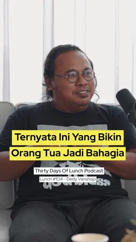 Para Orang tua setuju nggak, kalau kalian pingin kehadiran kalian tidak digantikan apapun? Hosted bu: @Mas Ruby - Life Skills @Ario Pratomo #Orangtua #eksistensialism #kehadiran #kebahagiaan #thirtydaysoflunch #thirtydaysoflunchpodcas #podcastinodonesia #bahagiaorangtua