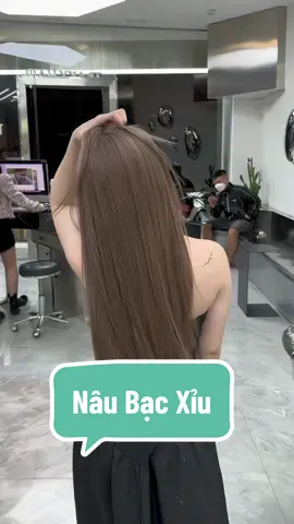 Tóc nhuộm nâu bạc xỉu cực xinh nè các nàng #LearnOnTikTok #xhtiktok #goclamdep #trakyhairsalon #chamsoctoc 