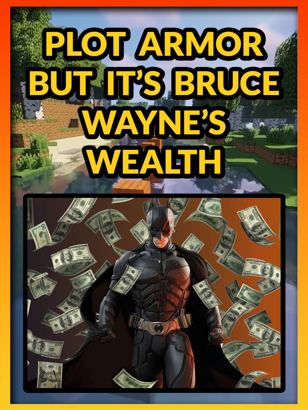 Bruce be spamming the 'motherlode' cheat code 💵💲 Plot armor but it's Bruce Wayne's wealth #storytime #qna #tumblr #funny #relatable #texts #batman #brucewayne #gotham #dc #dccomics #fandom