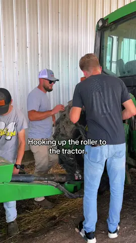 Getting equipment ready to roll.#farm #hay#baler#tractor@Wyatt_ellis07 @wes.ellis86 
