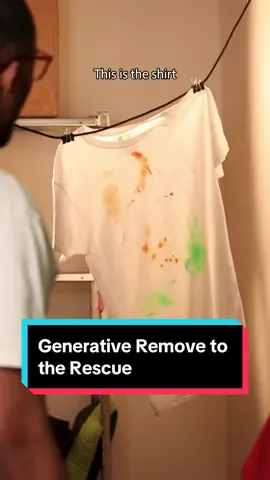 Remove stains as quickly as you got them with the new Generative Remove feature in Lightroom for Mobile. No detergent necessary. #MadeWithLightroom 