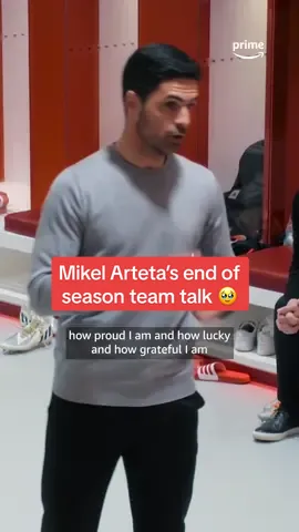 Mikel Arteta has a strong relationship with his players ❤️ #arsenal #afc #PremierLeague #allornothing #primevideo #footballtiktok 