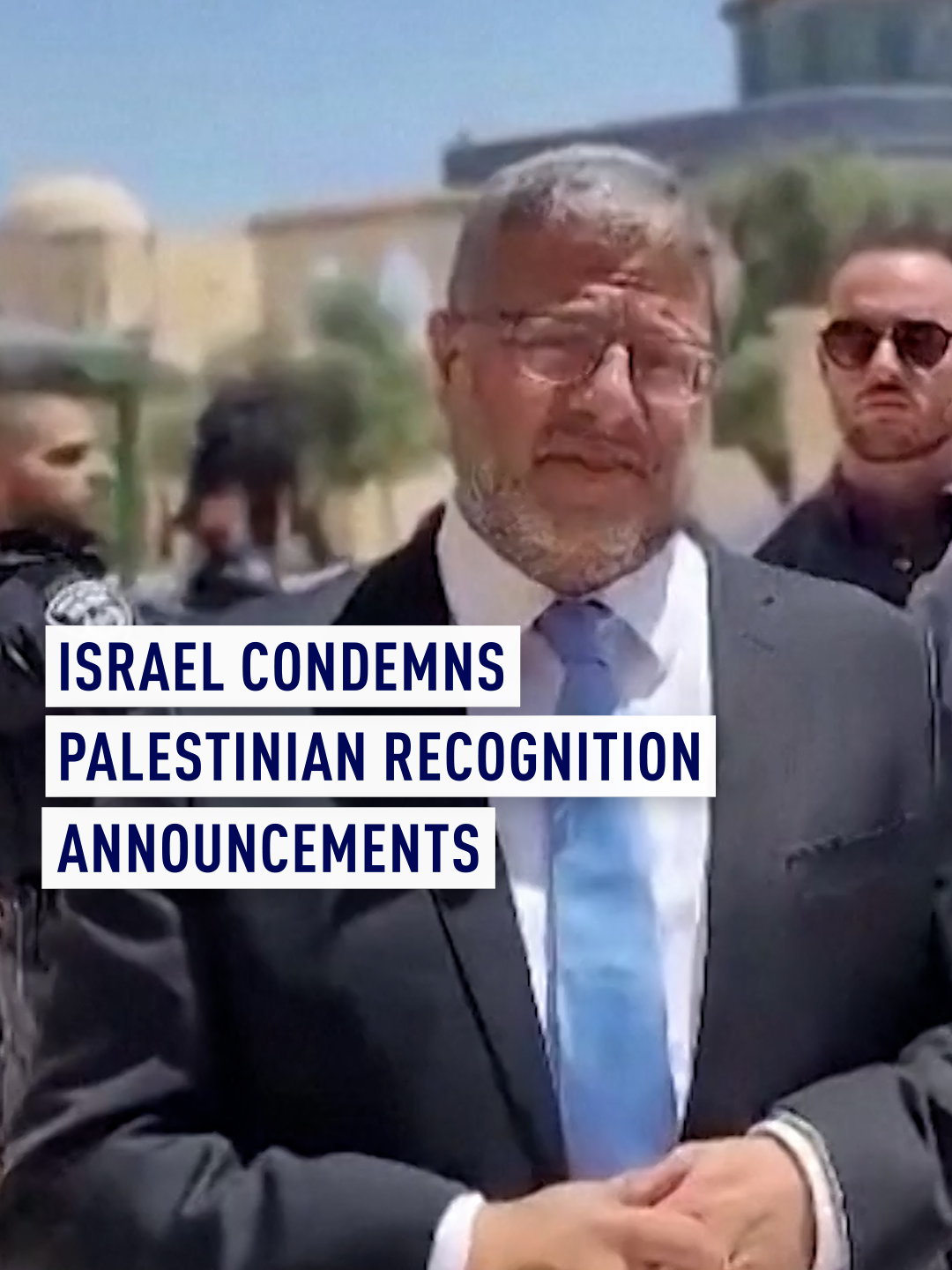 Israeli nationalist politician and National Security Minister Itamar Ben-Gvir has denounced three European countries that announced they will recognize a Palestinian state, saying they were 