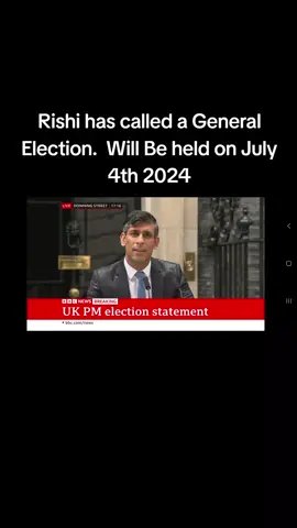 We are getting a General Election. Bye Bye Rishi. #uk #election #2024 #july4th #JulyElection #generalelection #fyp #britian #viral #vote 