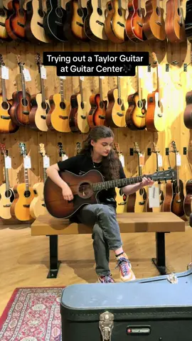 It sounds sooo good @Taylor Guitars @Guitar Center 