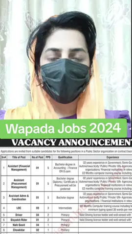 WAPDA Jobs 2024 Announced