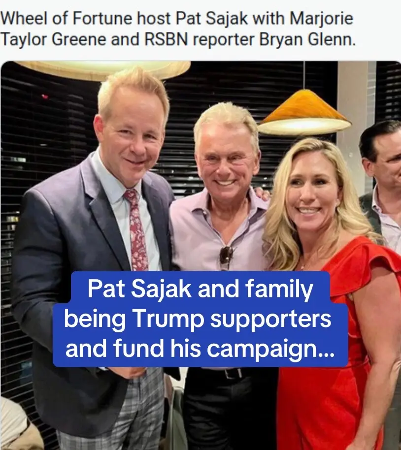 Pat Sajak, Maggie Sajak are part of the trump team ? DAMN #maggiesajak #patsajak #wheeloffortune #vannawhite #fyp #foryou #viral #kardashians #WOF #sajak #ryanseacrest 