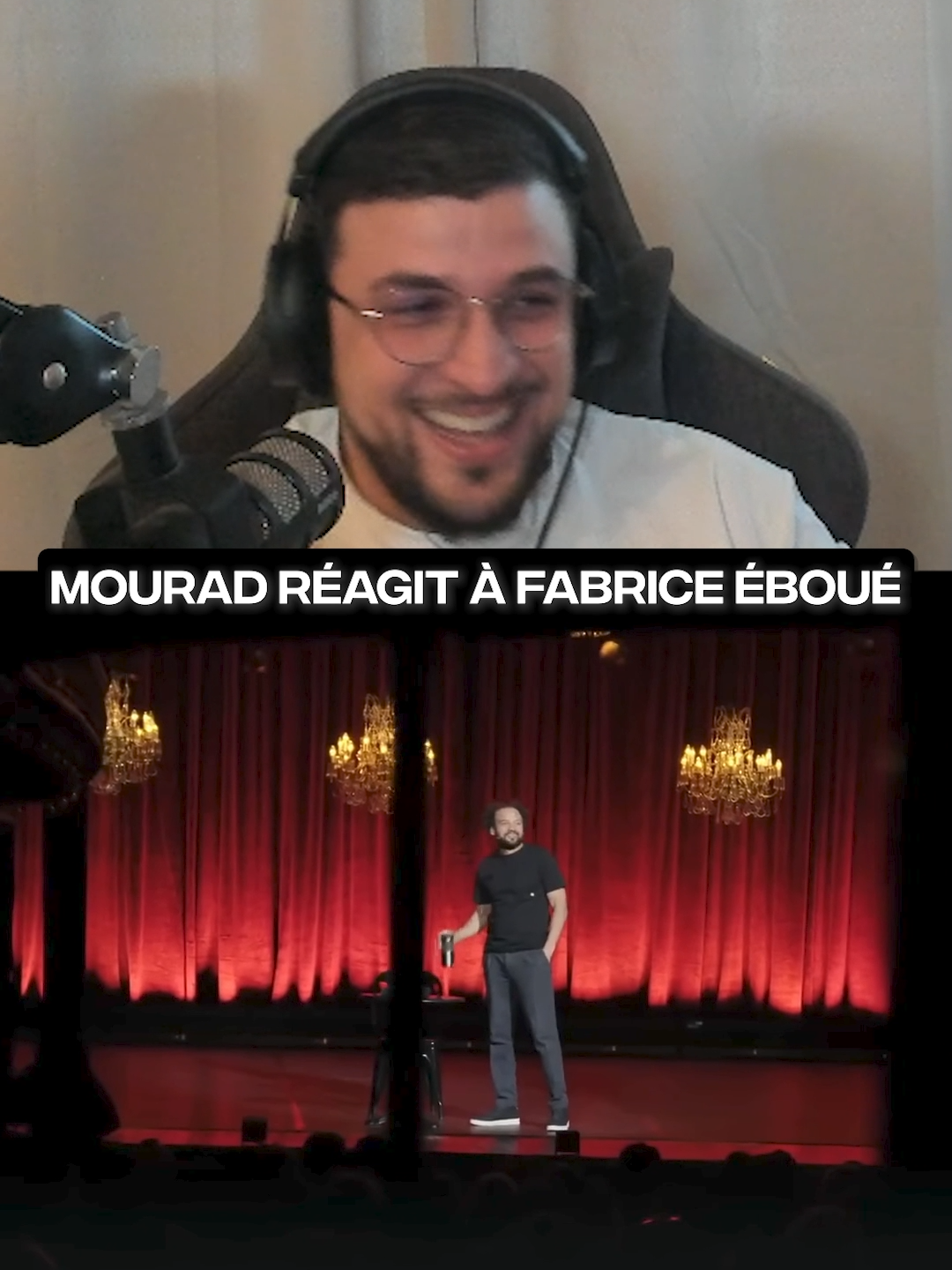 Mourad réagit à Fabrice Éboué pt.1 #fabriceeboue #gabrielattal #spectacle #humour #mourad2twitch #twitchclips