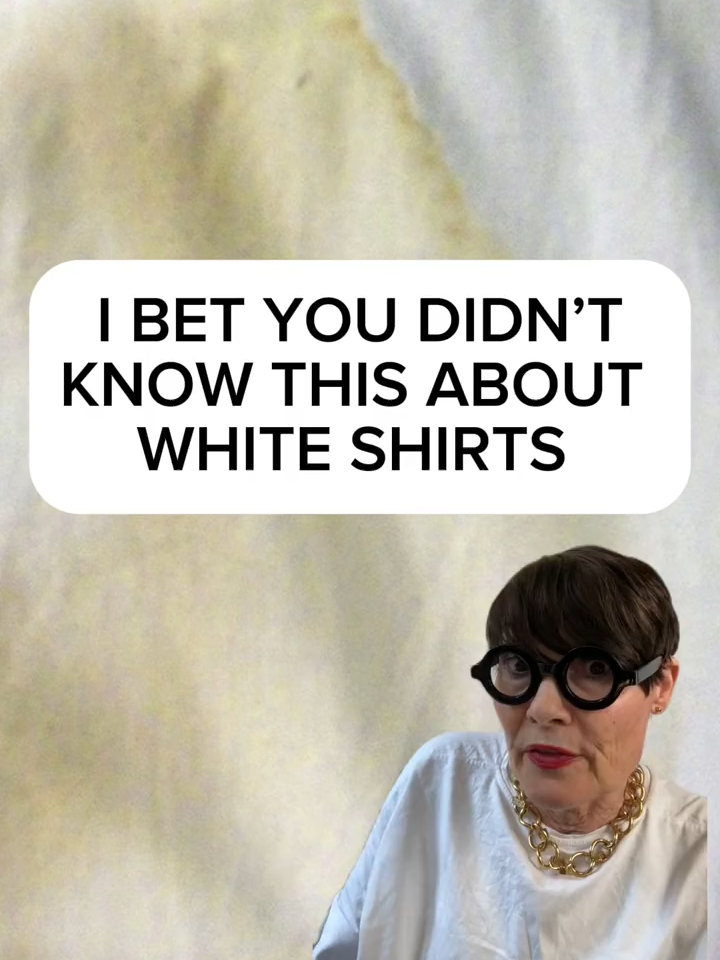 I bet you didn't know THIS about white shirts #whiteshirt #stainremoval #yellowing