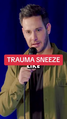 Trauma sneeze.  #Standupcomedy #Comedy #Comedian #Comic #Jokes #Funny #MichaelLenoci #Standup #FYP #Sneezing #Trauma 