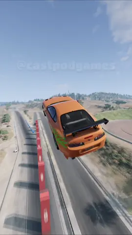 Qual carro pula os containers de pé? #beamngdrive #beamng #simulador #carros #dodge #supra #gaming 