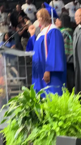 When your daughter surprises you by singing the alma mater at her graduation!!! Our baby @Angel LaMya did it guys!! 🥹🥹 You have watched her grow up and we are so grateful!! #classof2024 #graduate #graduation #angel #angellamya #vocals #singing #singer 