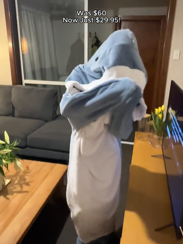 50% OFF Viral Shark Onesies!! Now from just $24.95 for a limited time! #sharkonesie #nz