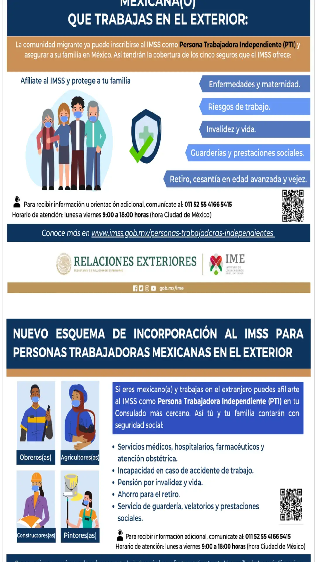 MEXICANA(O) QUE TRABAJAS EN EL EXTERIOR: La comunidad migrante ya puede inscribirse al IMSS como Persona Trabajadora Independiente (PTI) asegurar a su familia en México. #fyp #flypシ゚viral #musica #capcut #fypage #foryoupage #funny #F 