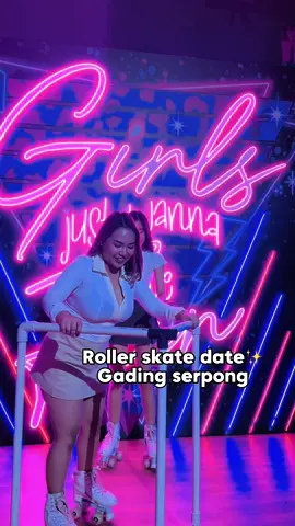 Roller skate date #placetogojkt #gadingserpong #rollerskating #fyp 