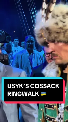 Oleksandr Usyk's EPIC Cossack ringwalk 🇺🇦 #furyusyk #ringoffire #tysonfury #gypsyking #fury #oleksandrusyk #usyk #riyadhseason #riyadh #boxing #boxing🥊 #boxingtok 