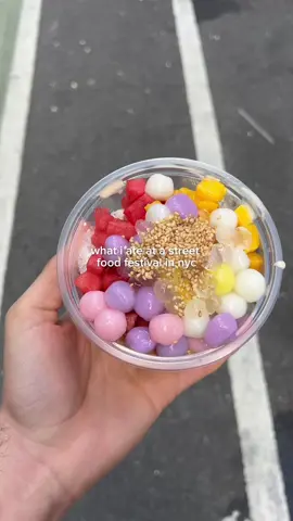 everything i ate at a street food festival in nyc #whatieatinaday #food #streetfood #nyc 