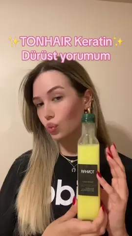 İş birliği değildir ✨ kendi sitesinden aldım sonunda videosunu çekebildim 🥹 çok uzun süre gidicek bir ürün kuaförde keratine o kadar para bayılmama gerek kalmadı 💖 #tonhair #keratinbakım #keratin #sarısaç #işbirliği 